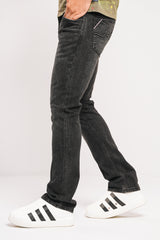 Straight Fit Black Selvedge Jeans
