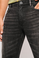 Straight Fit Black Selvedge Jeans