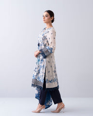 Smart Fit Printed Two-Piece Lawn with Silk Dupatta
