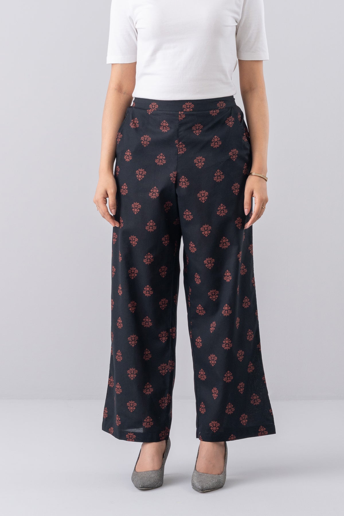 Relaxed Fit Printed Ethnic Pants