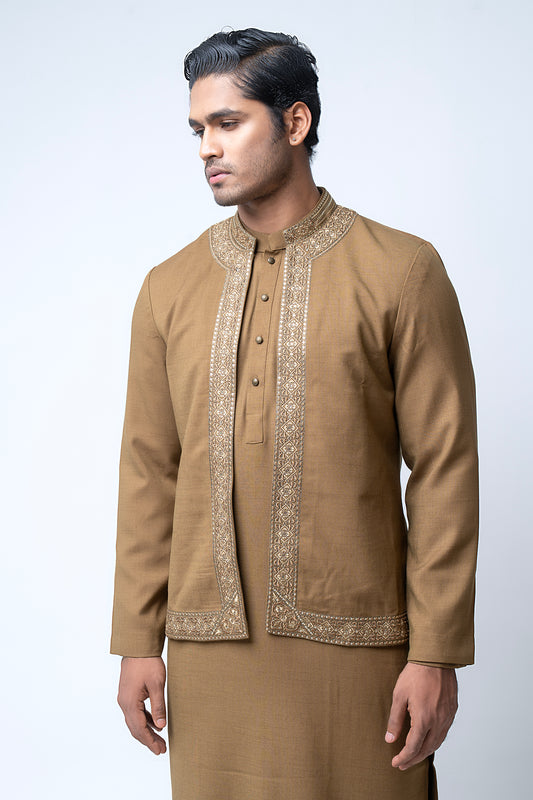 Regular Fit Embroidered Formal Ethnic Kurta Set