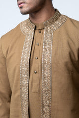 Regular Fit Embroidered Formal Ethnic Kurta Set