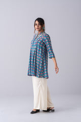 Short-Length Digital Printed Viscose Ethnic Kurti