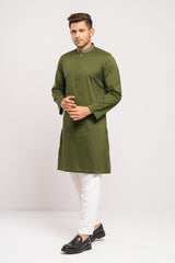 Slim Fit Solid-Dyed Panjabi