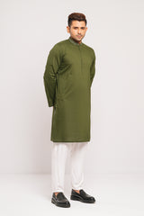 Slim Fit Solid-Dyed Panjabi