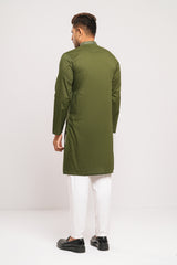 Slim Fit Solid-Dyed Panjabi