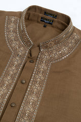 Regular Fit Embroidered Formal Ethnic Kurta Set