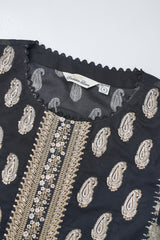 Relaxed Fit Digital Printed Three-Piece Lawn