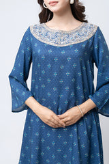 Smart Fit Embroidered Viscose Ethnic Kurti