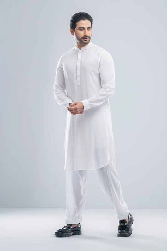 Regular Fit Viscose Semi-Formal Kabli Set
