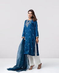 Smart Fit Embroidered Two-Piece Ethnic Set