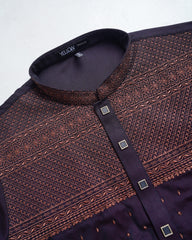 Regular Fit Embroidered Semi-Formal Panjabi