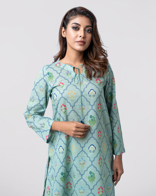 Smart Fit Printed Two-Piece Ethnic Set