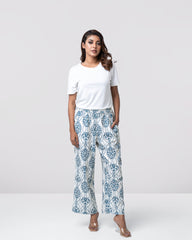 Regular Fit Printed Pant-Mystika