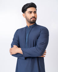 Regular Fit Embroidered Semi-Formal Panjabi