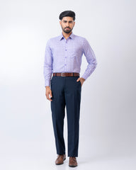 Regular Fit Micro Check Templeton Formal Shirt