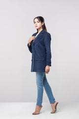 Regular Fit Double-Breasted Corduroy Blazer