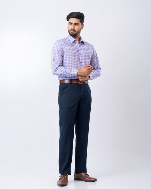 Regular Fit Micro Check Templeton Formal Shirt