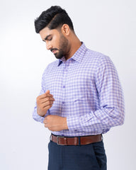 Regular Fit Micro Check Templeton Formal Shirt
