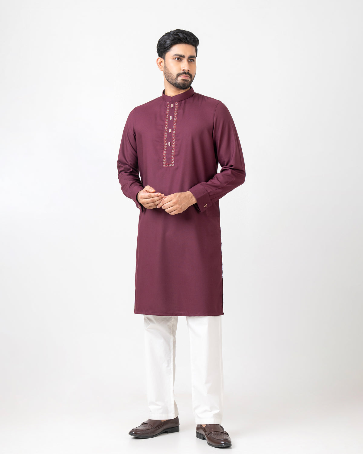Regular Fit Embroidered Formal Panjabi