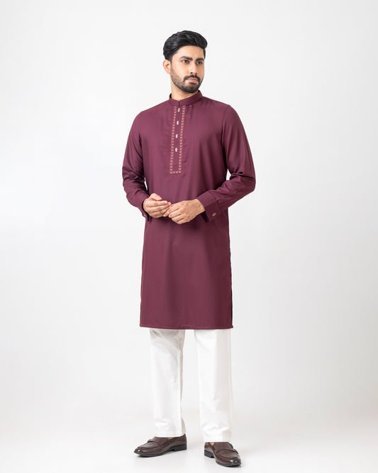 Regular Fit Embroidered Formal Panjabi
