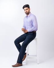 Regular Fit Micro Check Templeton Formal Shirt