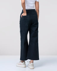 Wide Leg Comfort Stretch Twill Pant