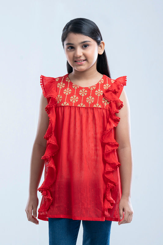 Junior Girls Knit Fashion Top (10-14 Years)