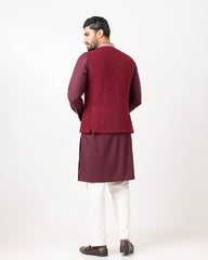 Regular Fit Embroidered Semi-Formal Waistcoat