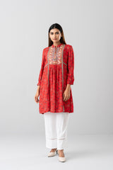 Smart Fit Embroidered Viscose Ethnic Kurti