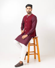Regular Fit Embroidered Semi-Formal Waistcoat