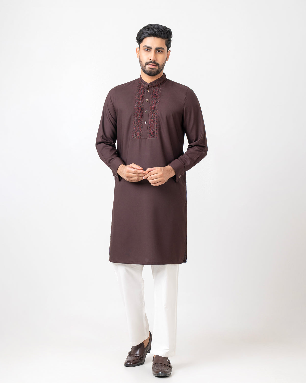 Regular Fit Embroidered Formal Panjabi