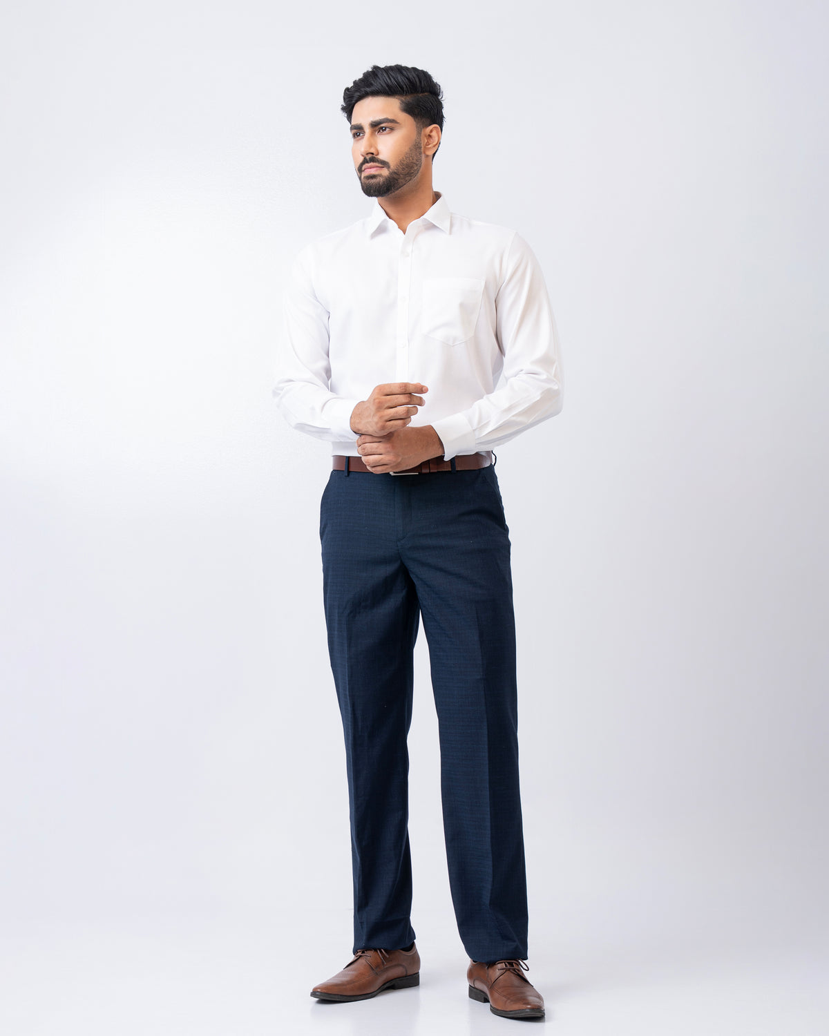 Regular Fit Dobby Textured Solid Templeton Formal Shirt