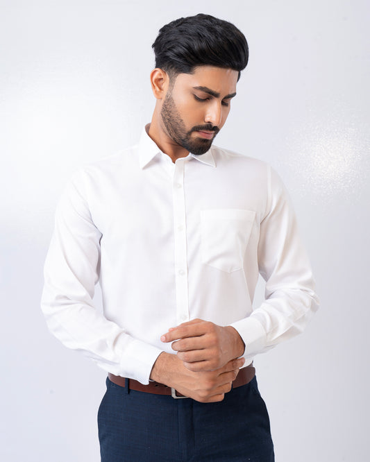 Regular Fit Dobby Textured Solid Templeton Formal Shirt