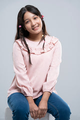 Junior Girls' Western Fashion Top (10-14 Years)