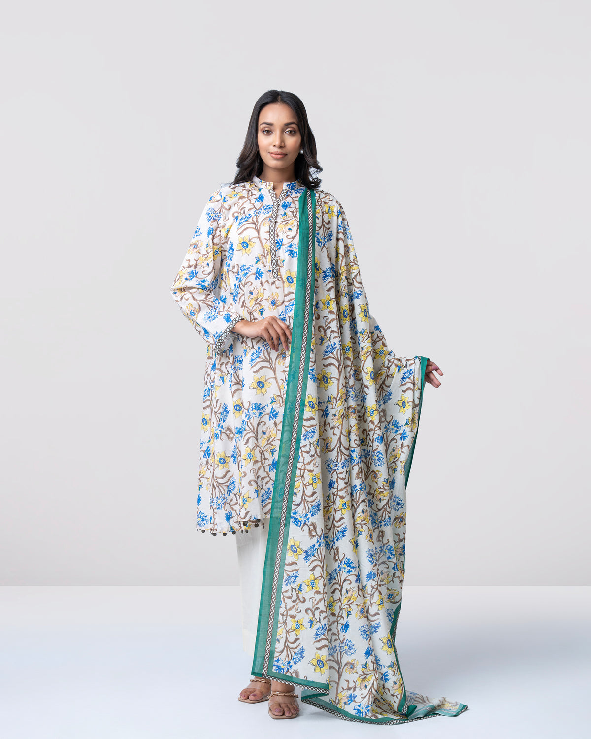 Relaxed Fit Digital Printed Two-Piece Lawn