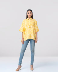 Regular Fit All Over Printed Top – Mystika