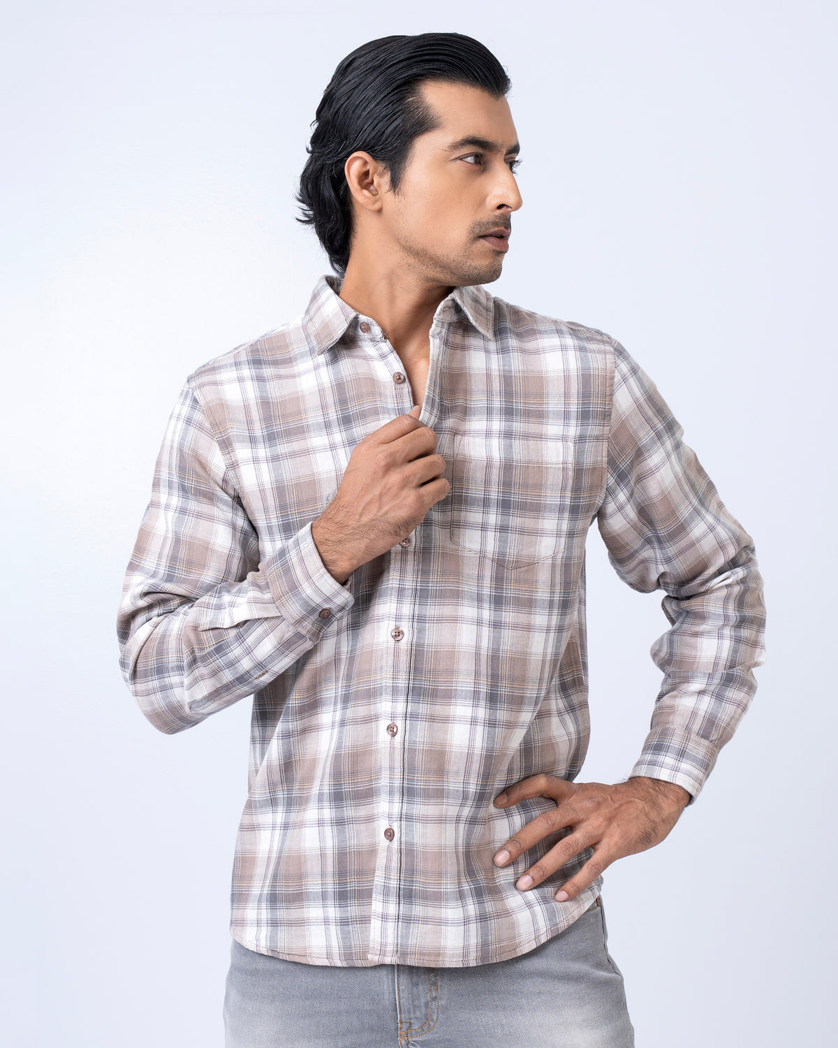 Regular Fit Check Casual Shirt