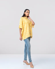 Regular Fit All Over Printed Top – Mystika