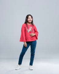 Junior Girls' Knit Fashion Top (10-14 Years)