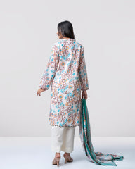 Relaxed Fit Digital Printed Two-Piece Lawn