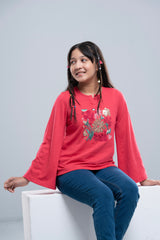 Junior Girls' Knit Fashion Top (10-14 Years)
