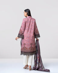 Smart Fit Digital Printed Two-Piece Lawn with Silk Dupatta