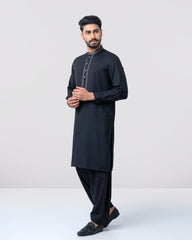 Regular Fit Embroidered Semi-Formal Kabli Set