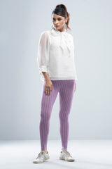 Printed Viscose and Spandex Leggings