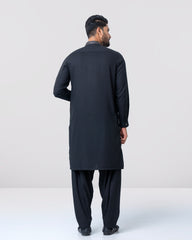 Regular Fit Embroidered Semi-Formal Kabli Set