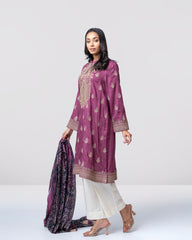 Smart Fit Printed Two-Piece Lawn with Silk Dupatta