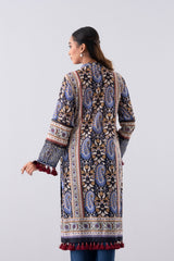 Relaxed Fit Printed Three-Piece Lawn with Chiffon Dupatta