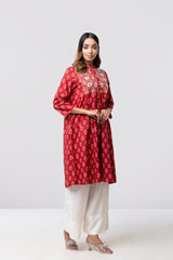 Smart Fit Embroidered Ethnic Kurta