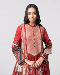 Smart Fit Embroidered and Digital-Printed Two-Piece Lawn